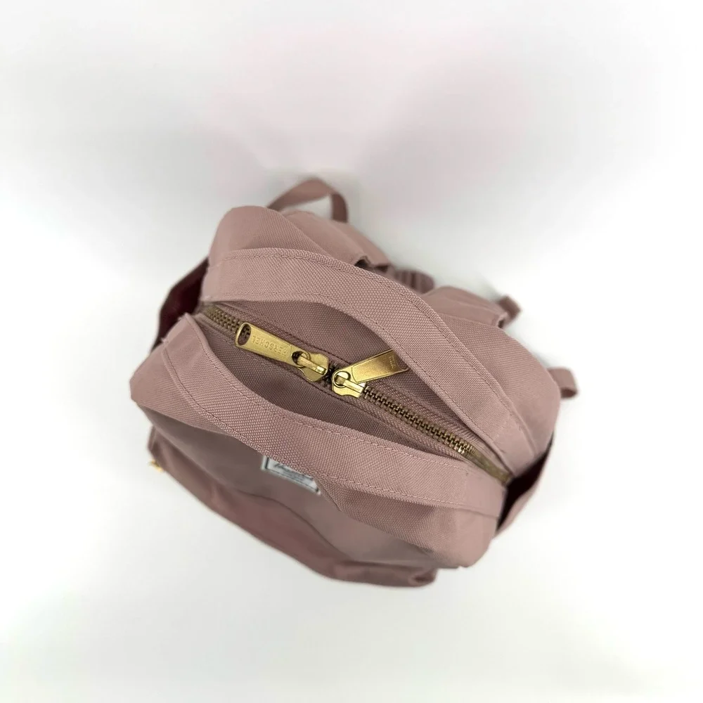 Herschel Supply Co Nova Mini Backpack Womens Ash Rose Pink Gold Zip Travel Bag